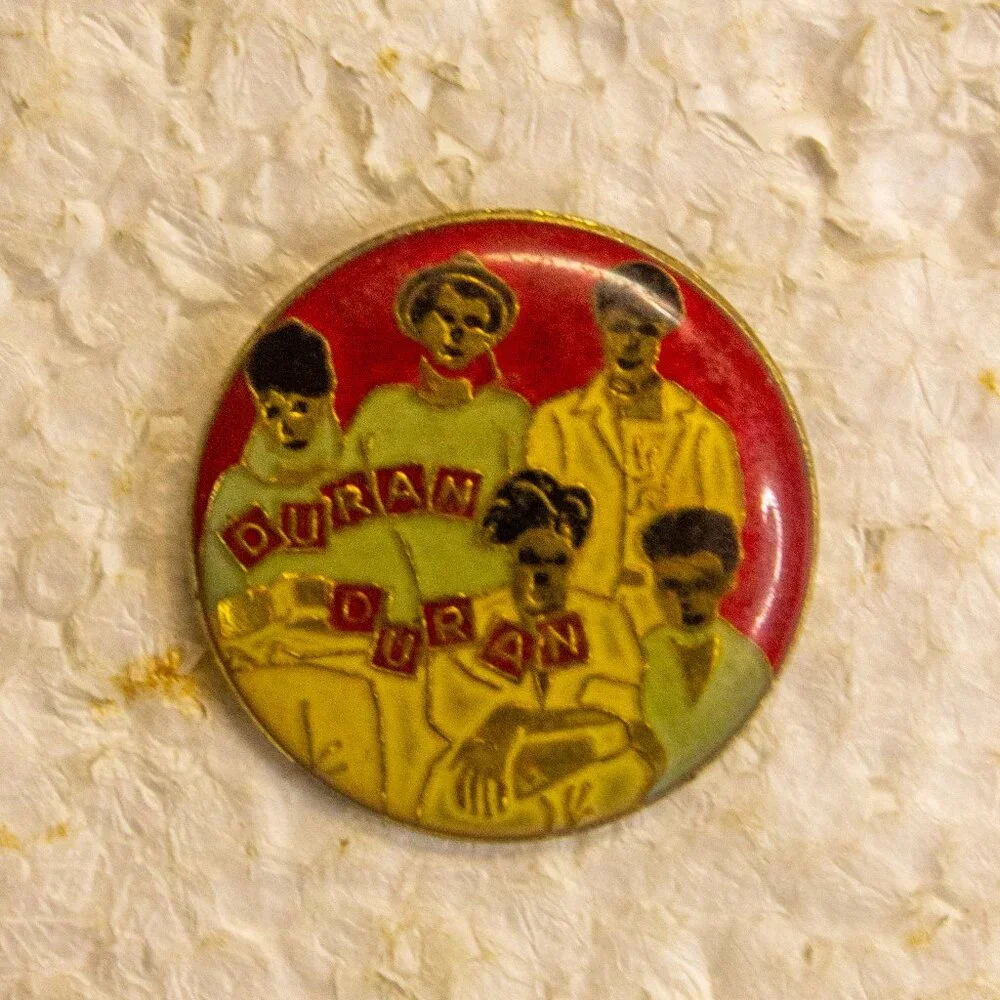 Vintage Duran Duran Enamel Lapel Pin